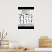 Poster Avis de recrutement de l'armée utilisé pendant la  (Cuisine)