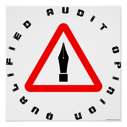 Poster "Avis de vérification admissible" (Devant)