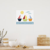 Poster Avis de voiliers pour enfants (Cuisine)