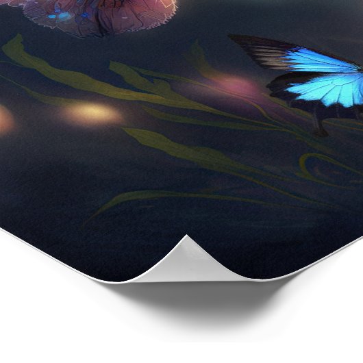 Poster avis fées et champignons (Coin)