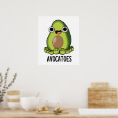 Poster Avoca-toes Blagues drôles sur l'avocat (Cuisine)