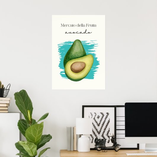 Poster Avocado (Bureau à domicile)