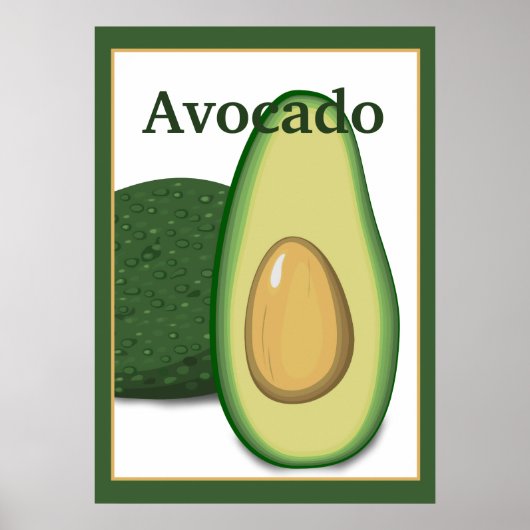 Poster Avocado 20x28 (Devant)