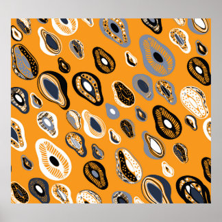 Poster Avocado Love : Style Vintage bio