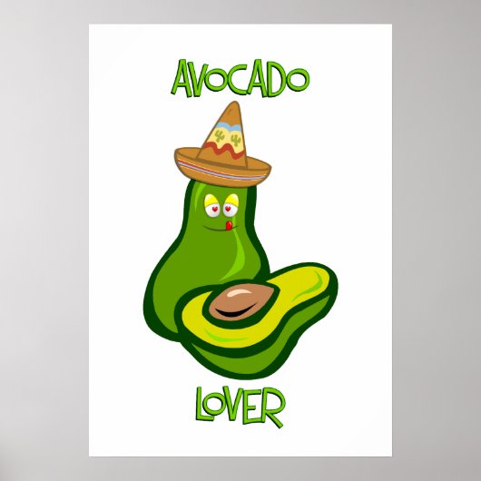 Poster Avocado Lover (Devant)