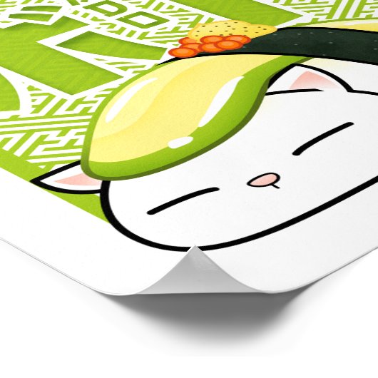 Poster Avocado Sushi Cat (Coin)