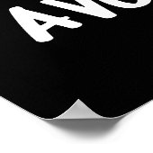 Poster Avocardio Funny Excercise Avocado Pun Dark BG (Coin)