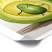 Poster Avocat, design bébé avocat mignon (Coin)