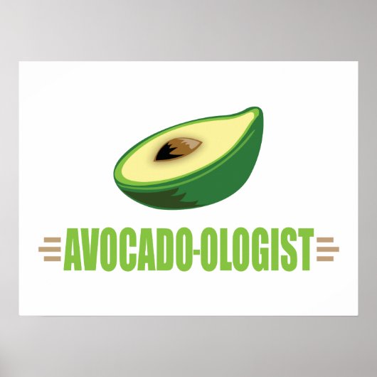 Poster Avocat drôle (Devant)
