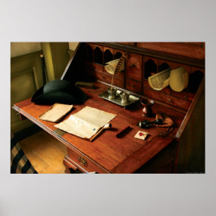 Poster Avocat - le bureau d'un monsieur