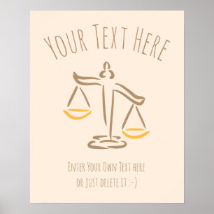 Poster Avocat Procureur Juge Cabinet d'avocats / Bu