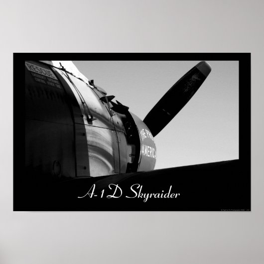 Poster Avocat Skyraider A-1D (Devant)