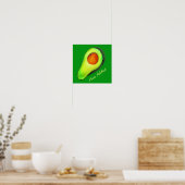 Poster Avocat vert addict art mignon (Cuisine)