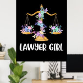 Poster Avocate fille (Bureau à domicile)
