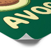 Poster Avocatos Kawaii Cat & Avocado (Coin)