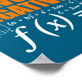 Poster Avoid Negativity Funny Math Mathematician Teacher  (Coin)