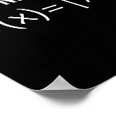 Poster avoid negativity math equation (Coin)