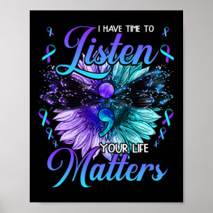 Poster Avoir le temps d'écouter la sensibilisation à la p