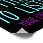 Poster Avoir le temps d'écouter la sensibilisation à la p (Coin)