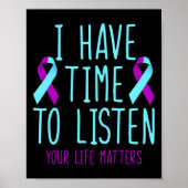 Poster Avoir le temps d'écouter la sensibilisation à la p (Devant)