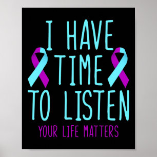 Poster Avoir le temps d'écouter la sensibilisation à la p