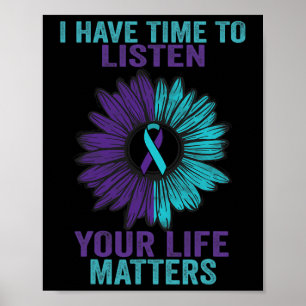 Poster Avoir le temps d'écouter la sensibilisation à la p