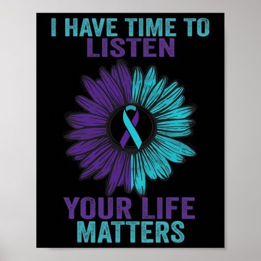 Poster Avoir le temps d'écouter la sensibilisation à la p (Devant)