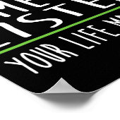 Poster Avoir le temps d'écouter la stigmatisation de sens (Coin)