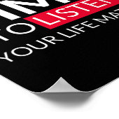 Poster Avoir Le Temps D'Écouter Vos Problèmes De Vie - Su (Coin)