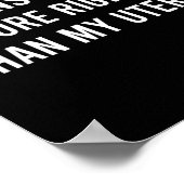 Poster Avoir plus de droits que mes Uterus Pro-choice Fem (Coin)