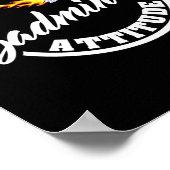 Poster Avoir Une Attitude Badminton Drôle Badminton (Coin)
