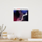 Poster Avoir une aventure d'amour avec la lecture (Cuisine)
