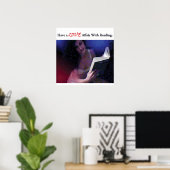 Poster Avoir une aventure d'amour avec la lecture (Bureau à domicile)