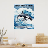Poster « Avoir une baleine de temps » expression idiomati (Cuisine)