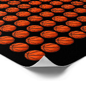 Poster Avoir une balle pour 100 jours Garçons Basketball (Coin)