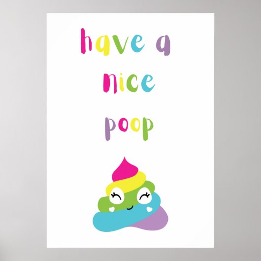 Poster Avoir une belle caca (Devant)