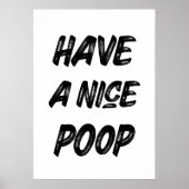 Poster Avoir une belle caca (Devant)