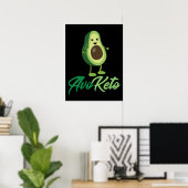 Poster Avoketo - Funny Keto Avocado (Bureau à domicile)