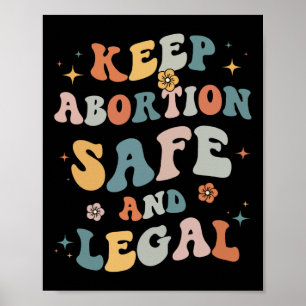 Poster Avortement Safe & Feminist juridique Pro Choic