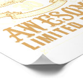 Poster Avril 1993 30 Ans D'Être Awesome Limited Editi (Coin)