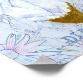 Poster Avril Daisy et Diamond Anniversaire (Coin)