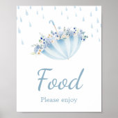 Poster Avril Douche Apporter Mai Fleurs Baby shower Nourr (Devant)
