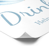 Poster Avril Douche Apporter Mai Fleurs Boissons Baby sho (Coin)