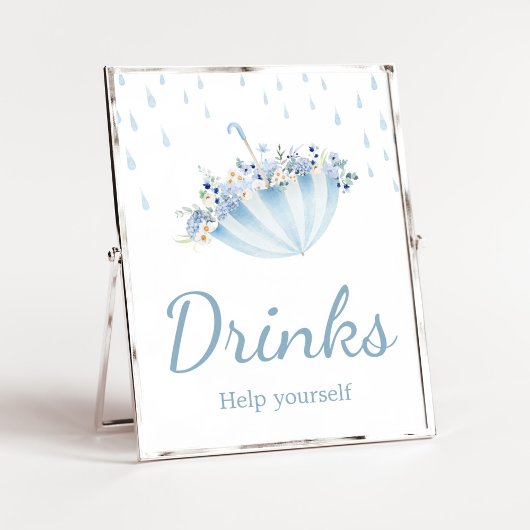 Poster Avril Douche Apporter Mai Fleurs Boissons Baby sho