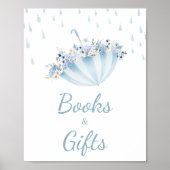 Poster Avril Douche Apporter Mai Fleurs Livres et Cadeaux (Devant)