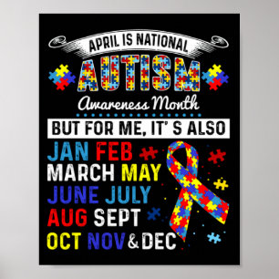Poster Avril Est Le Mois De La Sensibilisation à L'autism