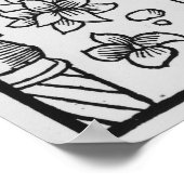 Poster Avril, fleurs, baies (Coin)