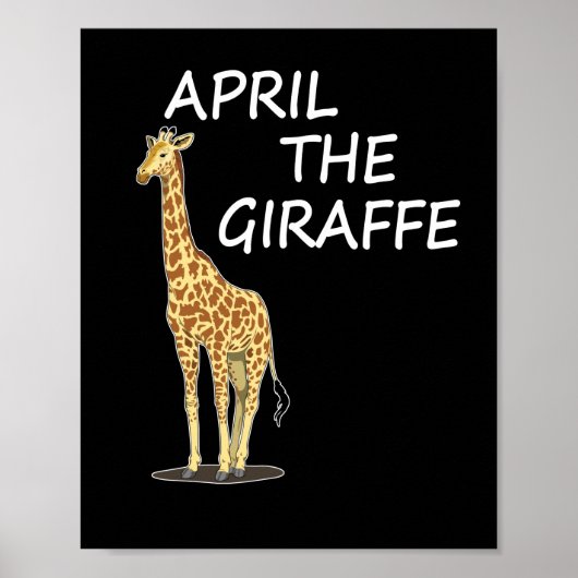 Poster Avril La Giraffe (Devant)