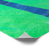 Poster Avril Moderne Paysage Vert Peinture Nature (Coin)