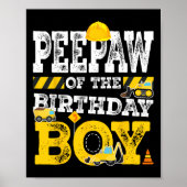 Poster Aw De L'Anniversaire Garçon Correspondant Construc (Devant)